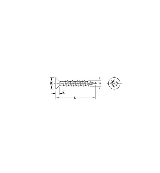 IVER VIJAK HOSPA 4,5x45mm (500/C)