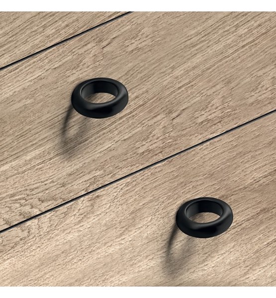 RUČKICA GUMB PAUL CRNA MAT