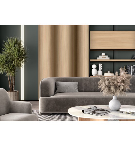Akustični panel K543 SN MDF black - 2600x600x17mm