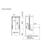 GARDEROBNI LIFT 600-830mm, 12kg CRNA/CROM