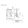 GARDEROBNI LIFT 830-1150mm, 12kg CRNA/CROM