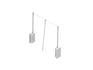 GARDEROBNI LIFT 645-930mm - BIJELI