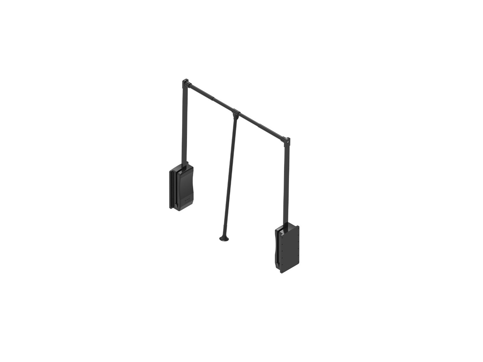 GARDEROBNI LIFT 890-1120 mm - CRNI