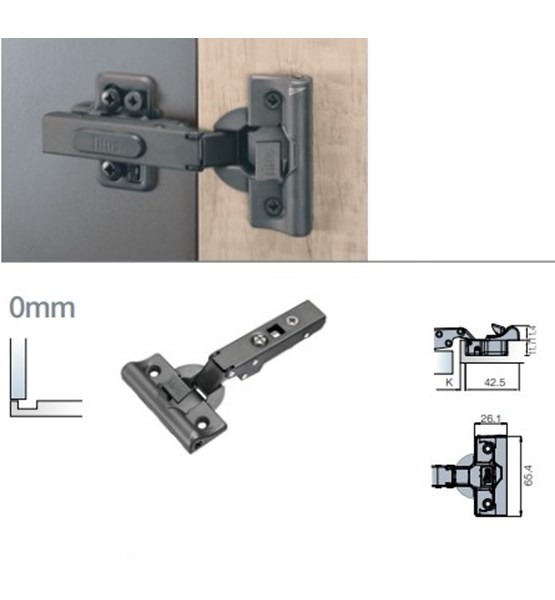 SPOJNICA TITUS T-type 0mm GLISSANDO TeraBlack