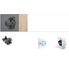 PLOČICA T-type PODEŠAVAJUĆA 0mm/E.VIJAK TeraBlack