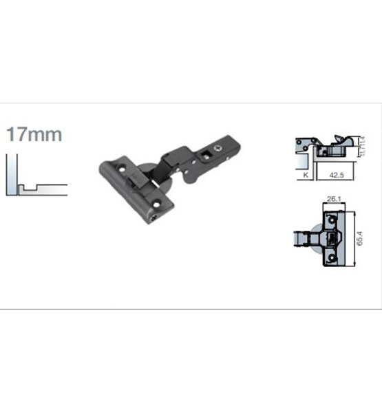 SPOJNICA TITUS T-type 15mm GLISSANDO TeraBlack