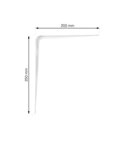 KONZOLA 250x200mm BIJELA