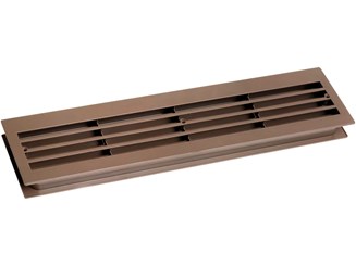VENTILACIJSKA REŠETKA PVC SMEĐA 454x90mm