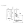 GARDEROBNI LIFT 450-600mm, 12kg CRNA/CROM