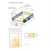 VODILICA SLIMLINE SDWD h182/500mm STAKLO/ANTRACIT