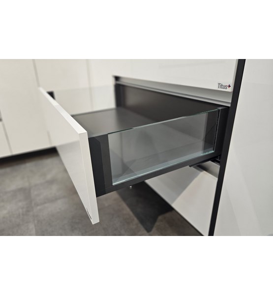 VODILICA SLIMLINE SDWD h145/400mm STAKLO/ANTRACIT