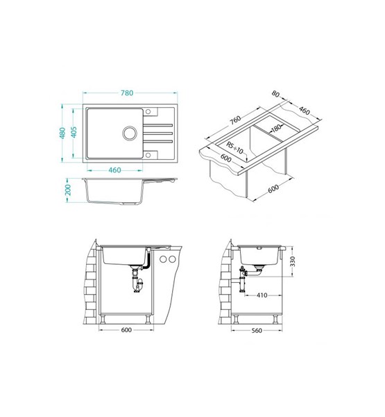 SUDOPER GRANITAL INTERMEZZO 130 780x480mm G90