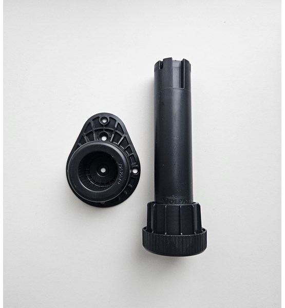 NOGICA DVODIJELNA PVC CRNA h150mm