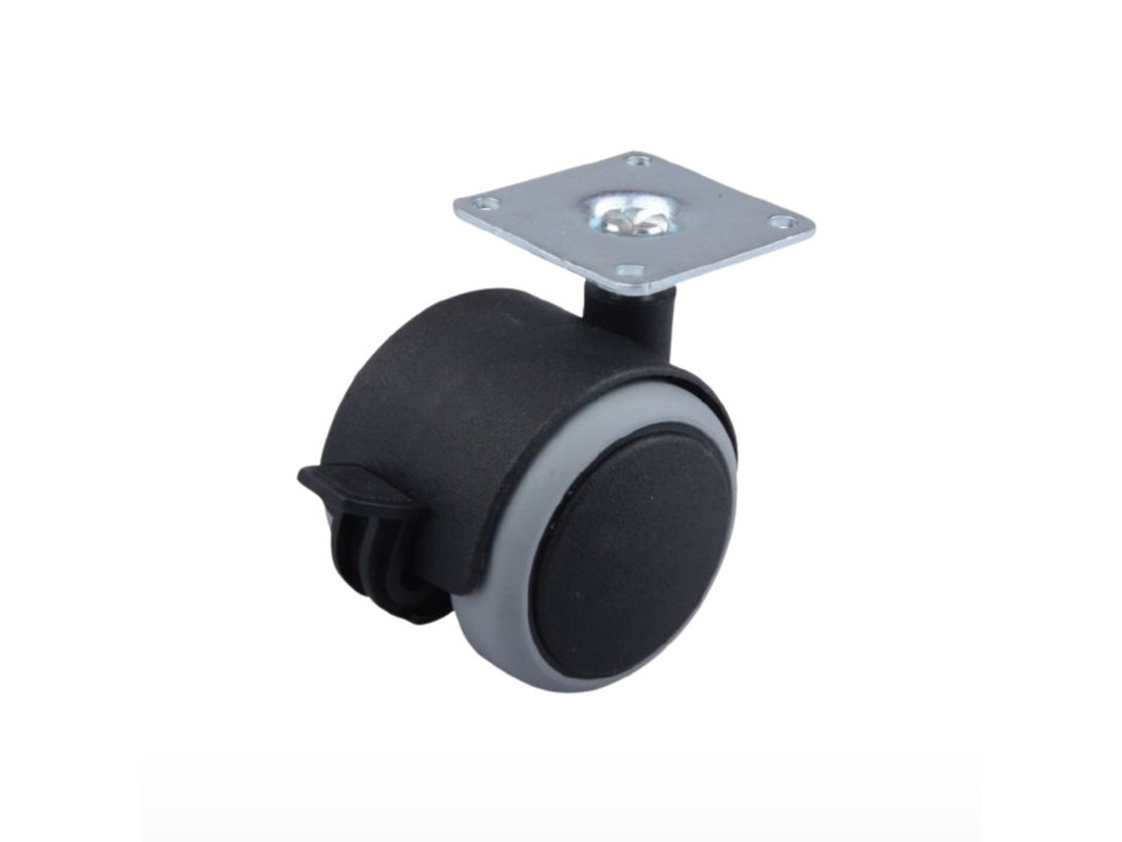 KOTAČIĆ fi40mm h60mm KOČNICA GUMA/SIVI 25kg