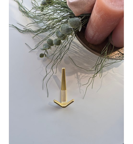 VJEŠALICA ZA JAKNE I KAPUTE WM-057 BRUŠENO ZLATO