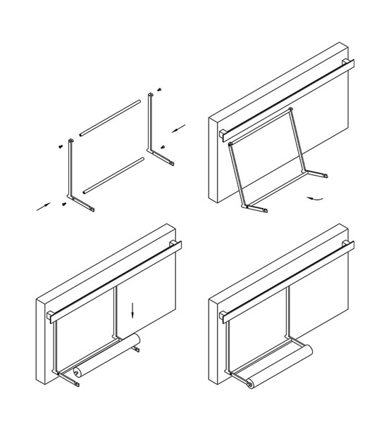 SISTEM PIANO 2.0, držač role papira 280mm GHISA