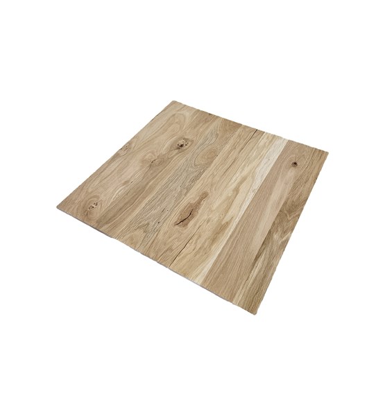 PLOČA STOLA HRAST 40 mm. SIROVA-900x900 mm.